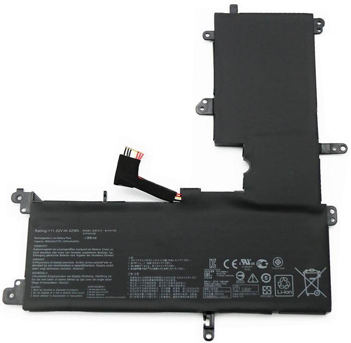 Kompatibel Bærbart Batteri ASUS  til VivoBook-Flip-TP410UA 