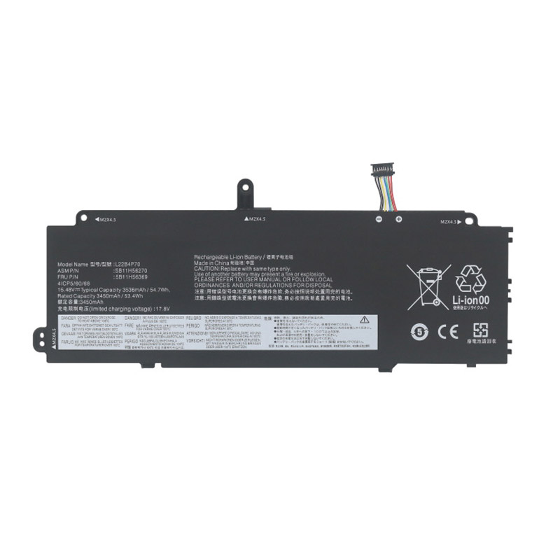 Kompatibel Bærbart Batteri LENOVO  til L22C4P70 