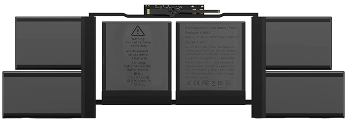 Kompatibel Bærbart Batteri Apple  til MacBook-Pro-15-A1990-2018-Year 