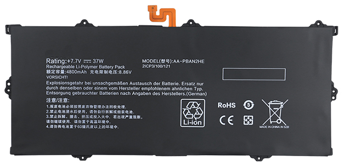 Kompatibel Bærbart Batteri samsung  til AA-PBAN2HE 